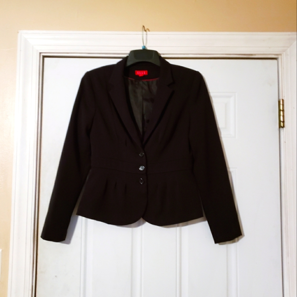 Elle women's size 8 black blazer - Picture 3 of 11